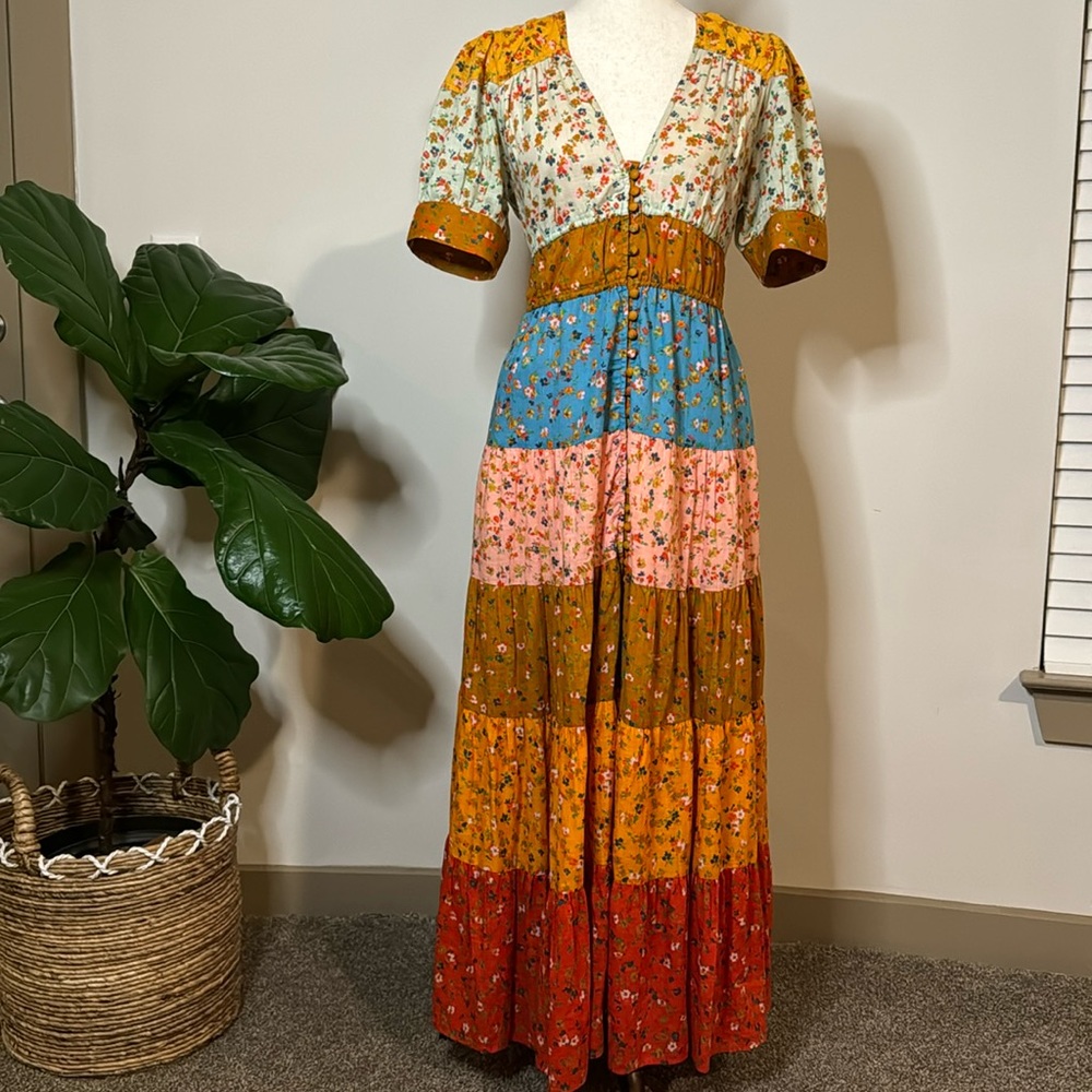 Anthropologie Sz S Somerset Maxi Dress